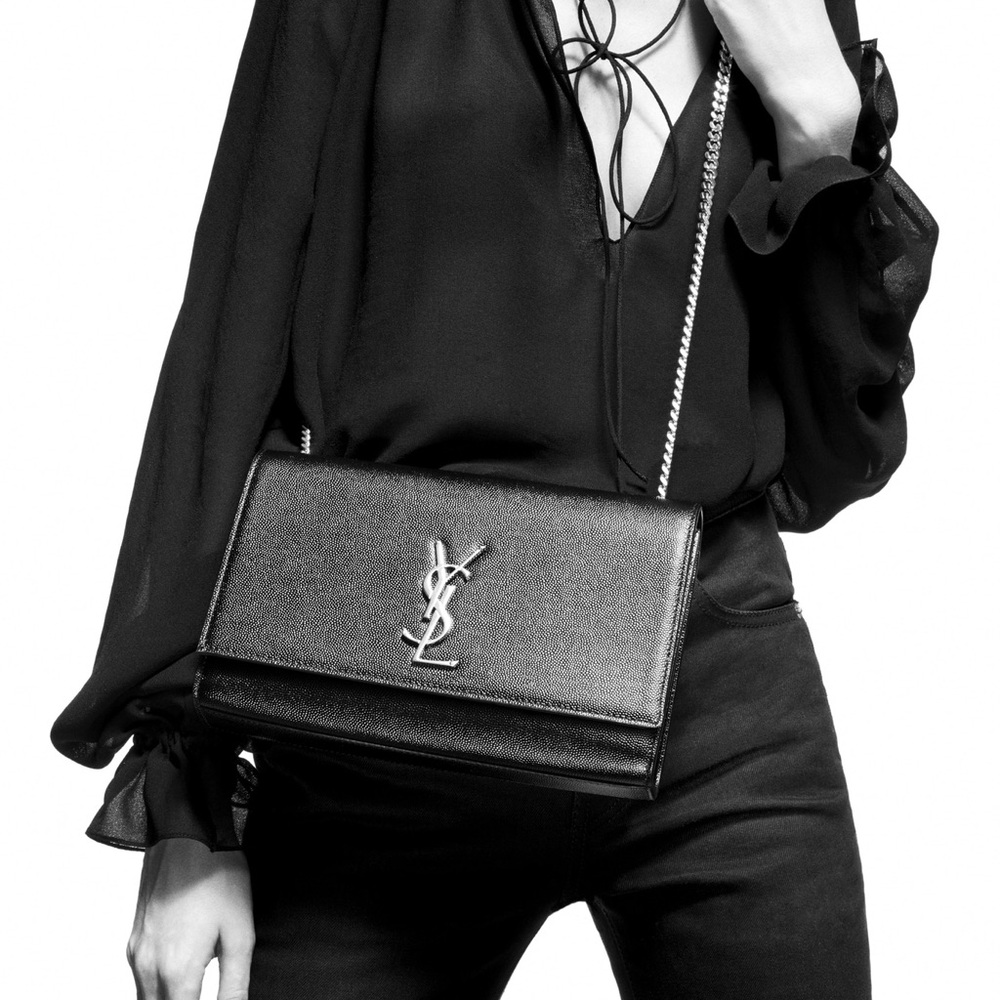 Yves Saint Laurent Elegant Black Crossbody Bag